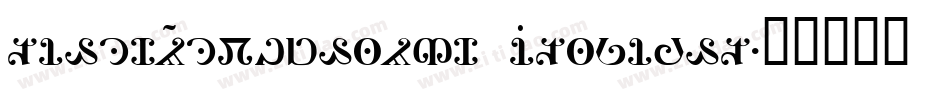 TimesNewRomanPS ItalicMT字体转换